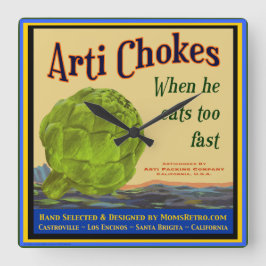 Artichokes Retro Kitchen wandklok