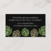 Artichokes veggie catering visitekaartje (Achterkant)