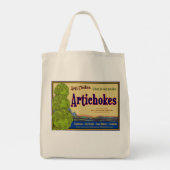 Artichokes Vintage Crate Art Canvas Tas (Achterkant)