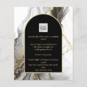 Artículo de boda negro y dorado, bilingüe (Achterkant)