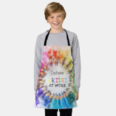 Artiest aan het werk Leuk Kleurrijk Kunst Kinder Schort (Gedragen)