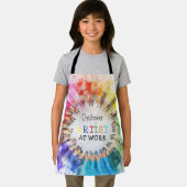Artiest aan het werk Leuk Kleurrijk Kunst Kinder Schort (Insitu)