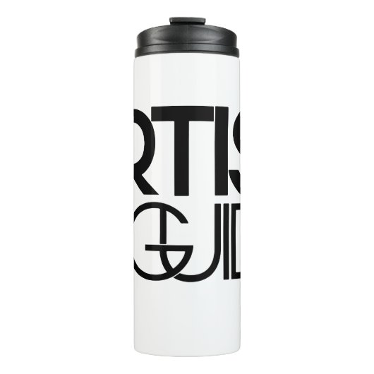 Artiest als Gids White Travel Mug Thermosbeker (Voorkant)
