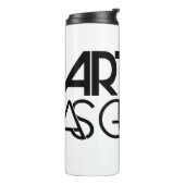 Artiest als Gids White Travel Mug Thermosbeker (Gedraaid links)