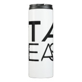 Artiest als Gids White Travel Mug Thermosbeker (Achterkant)