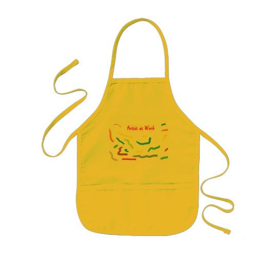 "Artiest at Work" Apron van het kind Kinder Schort (Voorkant)