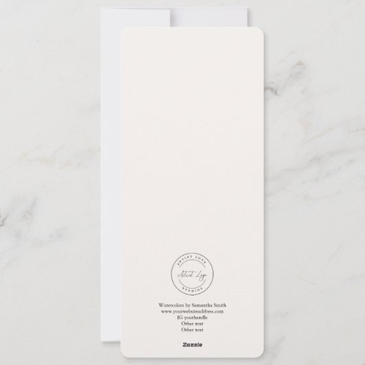  Artiest Bladwijzer Sjabloon (Achterkant)