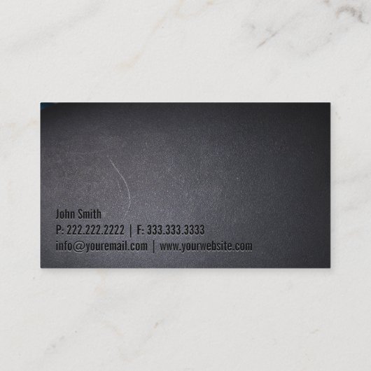 Artiest Bold Text Elegant Dark Visitekaartje (Achterkant)