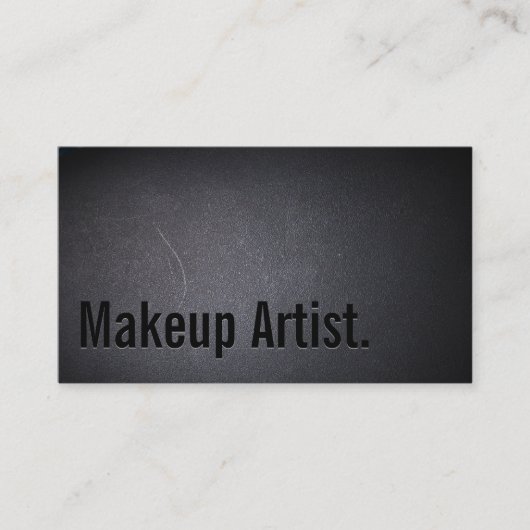 Artiest Bold Text Elegant Dark Visitekaartje (Voorkant)