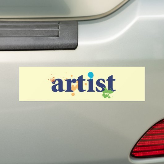 Artiest Bumpersticker (Op auto)