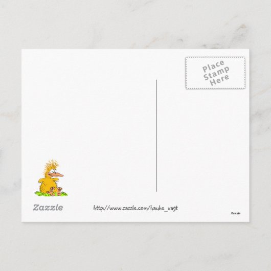 artiest bunny briefkaart (Achterkant)