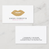 Artiest Chic Gold Leopard-laptop maken - Afdrukopp Visitekaartje (Voorkant / Achterkant)