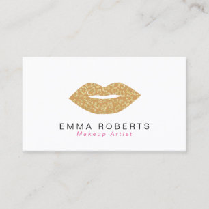 Artiest Chic Gold Leopard-laptop maken - Afdrukopp Visitekaartje