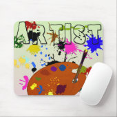 Artiest Colorful Mousepad Muismat (Met muis)