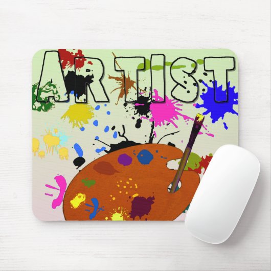 Artiest Colorful Mousepad Muismat (Met muis)