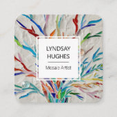 Artiest Craft Business Vierkante Visitekaartje (Voorkant)
