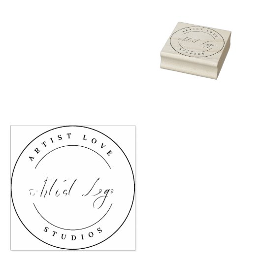 Artiest Custom Logo Stamp Rubberstempel (Gestempeld)