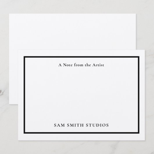  artiest dank u kaart (Voorkant / Achterkant)