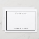  artiest dank u kaart (Voorkant)