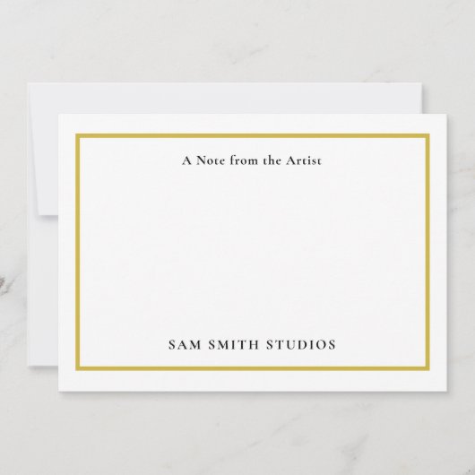 artiest dank u kaart (Voorkant)