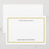 artiest dank u kaart (Voorkant / Achterkant)