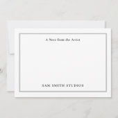 artiest dank u kaart (Voorkant)