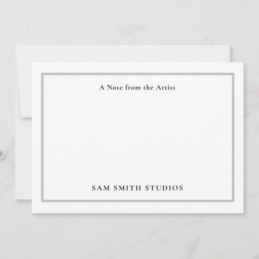 artiest dank u kaart (Voorkant)