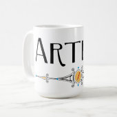 Artiest Decorative Line Koffiemok (Voorkant links)