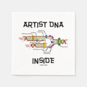 Artiest DNA Inside Genes Genetics DNA Replication Servetten (Voorkant)