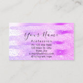 Artiest Eyelash Glitter Pink Ho Visitekaartje (Achterkant)