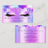 Artiest Eyelash-holograaf maakt een roze indruk Visitekaartje (Voorkant / Achterkant)