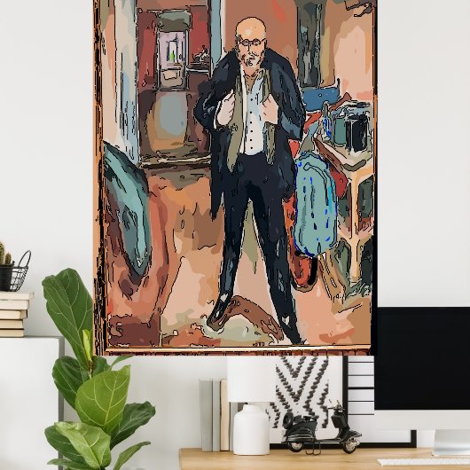 Artiest gaat uit poster (Thuiskantoor)