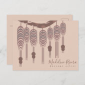 Artiest handgemaakte ontwerper artiest Macrame Briefkaart (Voorkant / Achterkant)