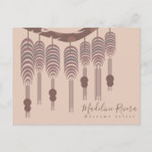 Artiest handgemaakte ontwerper artiest Macrame Briefkaart (Voorkant)