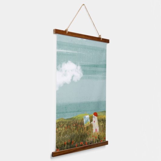 Artiest Hangend Wandkleed (Gebogen)