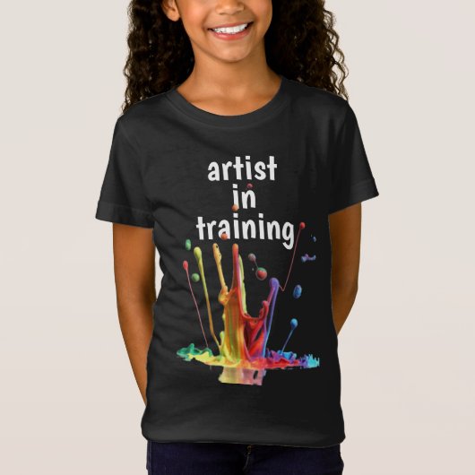 Artiest in Training, w / spattered paint T-Shirt (Voorkant)