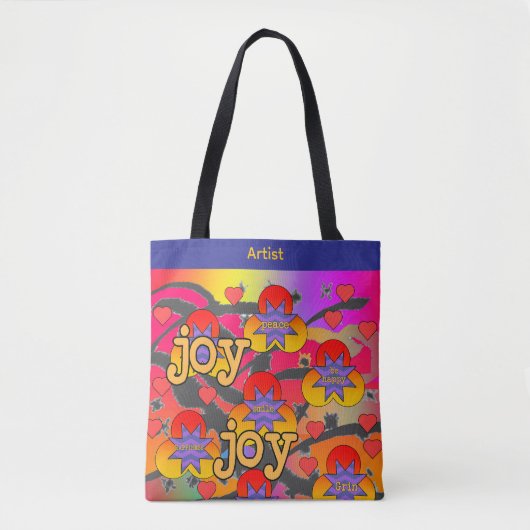 Artiest Joy Fun Tote Bag (Voorkant)