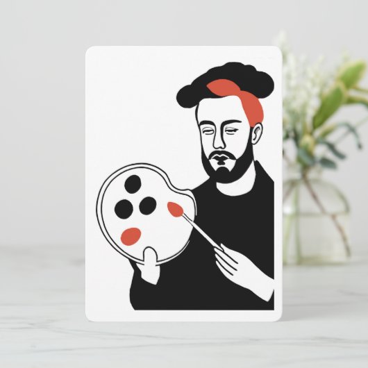 Artiest Kaart (Staand voorkant)