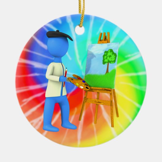 Artiest Keramisch Ornament (Voorkant)