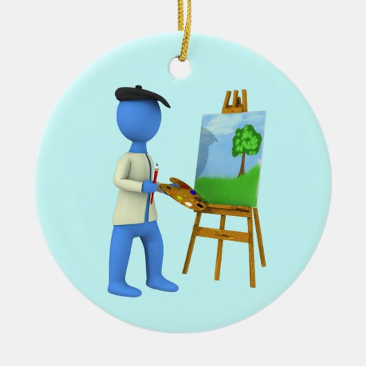 Artiest Keramisch Ornament (Voorkant)