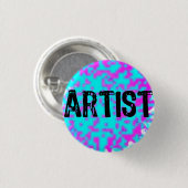 Artiest — Kleine spatters Ronde Button 3,2 Cm (Voorkant /achterkant)