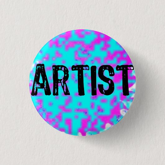 Artiest — Kleine spatters Ronde Button 3,2 Cm (Voorkant)