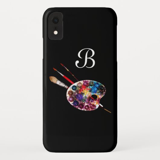 ARTIEST KLEURENPALET MONOGRAM Zwart Case-Mate iPhone Case (Achterkant)