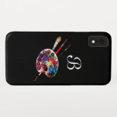 ARTIEST KLEURENPALET MONOGRAM Zwart Case-Mate iPhone Case (Achterkant (horizontaal))