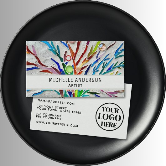 Artiest Logo kleurrijk Visitekaartje
