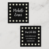 Artiest maken licht vierkante visitekaartje (Voorkant / Achterkant)