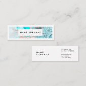 Artiest Marble Gold Waterverf Mini Visitekaartje (Voorkant / Achterkant)