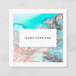 Artiest Marble Gold Waterverf Square Visitekaartje