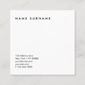 Artiest Marble Gold Waterverf Square Visitekaartje (Achterkant)