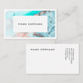 Artiest Marble Gold Waterverf Visitekaartje (Voorkant / Achterkant)